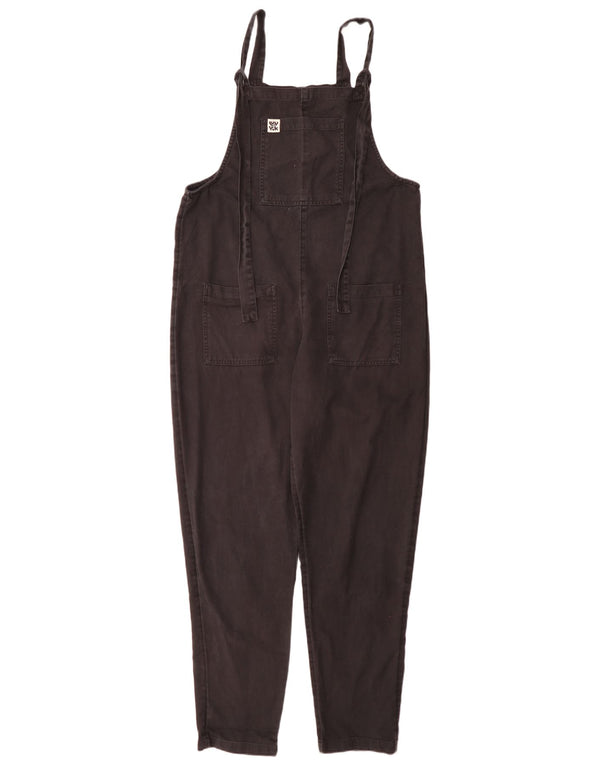 Lucy & Yak γυναικεία μακρύ φόρμα Dungaree UK 12 μεσαία μαύρη βαμβακερή