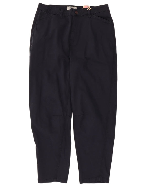 Γυναικείο κωνικό casual παντελόνι Fat Face UK 14 Large W34 L27 Navy Blue
