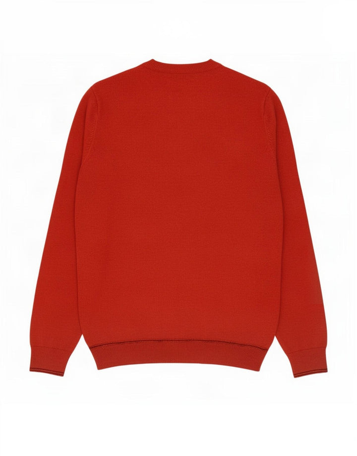 Ανδρικό πουλόβερ Marks & Spencer Crew Neck Jumper Μικρό πορτοκαλί βαμβακερό