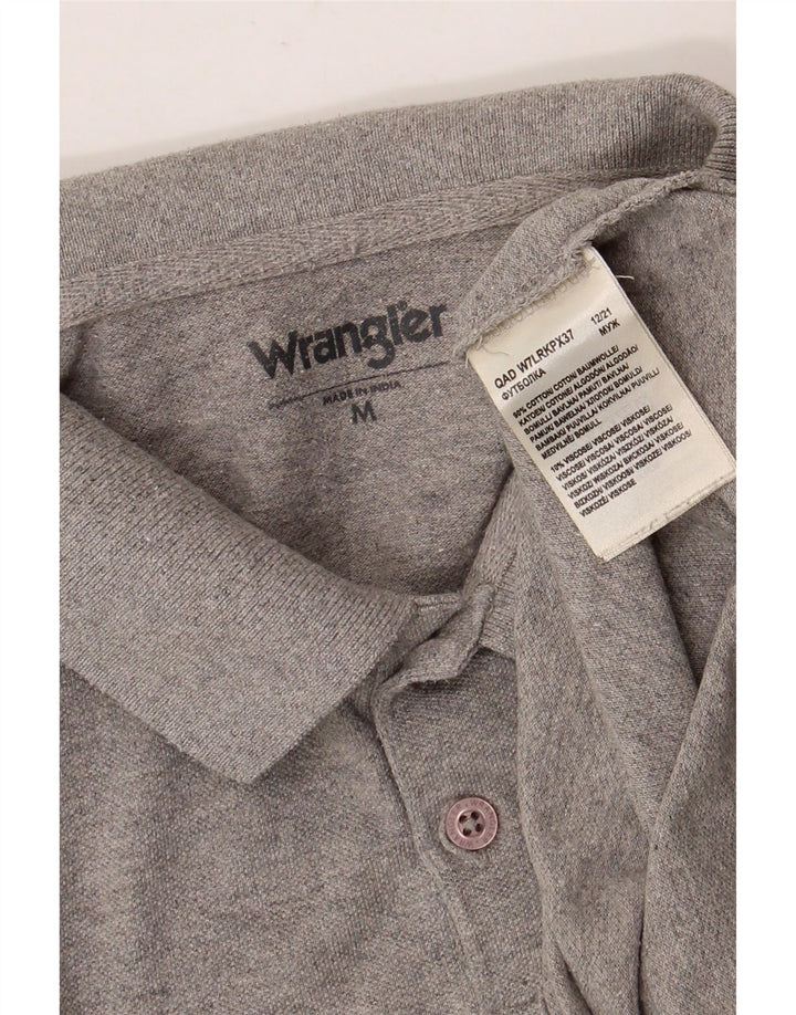 Ανδρικό πουκάμισο πόλο WRANGLER, βαμβακερό μεσαίο γκρι