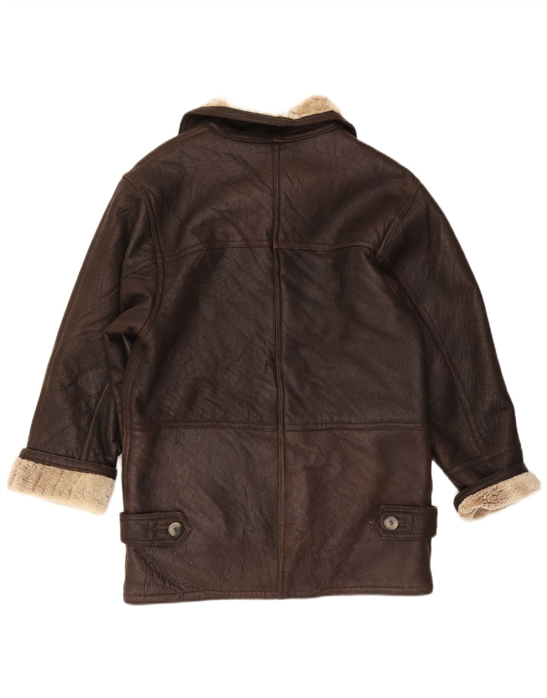 Vintage Γυναικείο Shearling Coat EU 38 Medium Brown Sheepskin