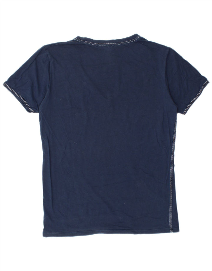 Ανδρικό T-Shirt Diesel Top Small Navy Blue από βαμβάκι