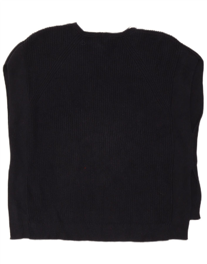 John Lewis Γυναικείο γιλέκο μεγάλου μεγέθους Tank Top UK 14 Medium Navy Blue Cotton