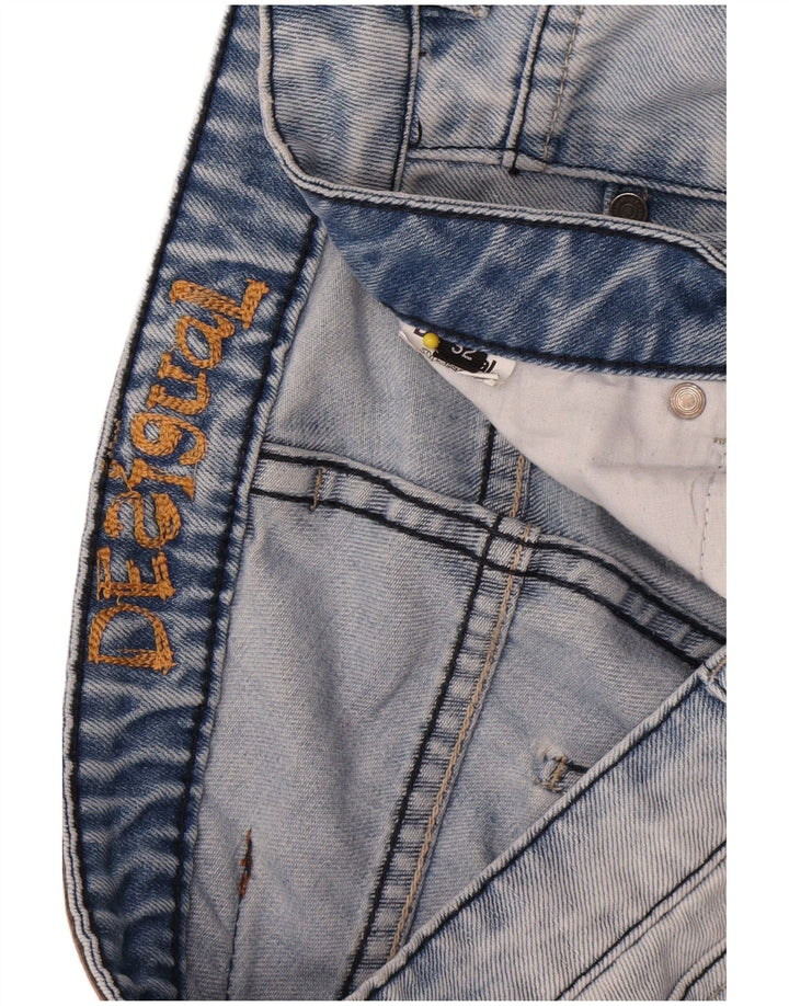 Ανδρικό τζιν σορτς Desigual Distressed W32 Medium Blue