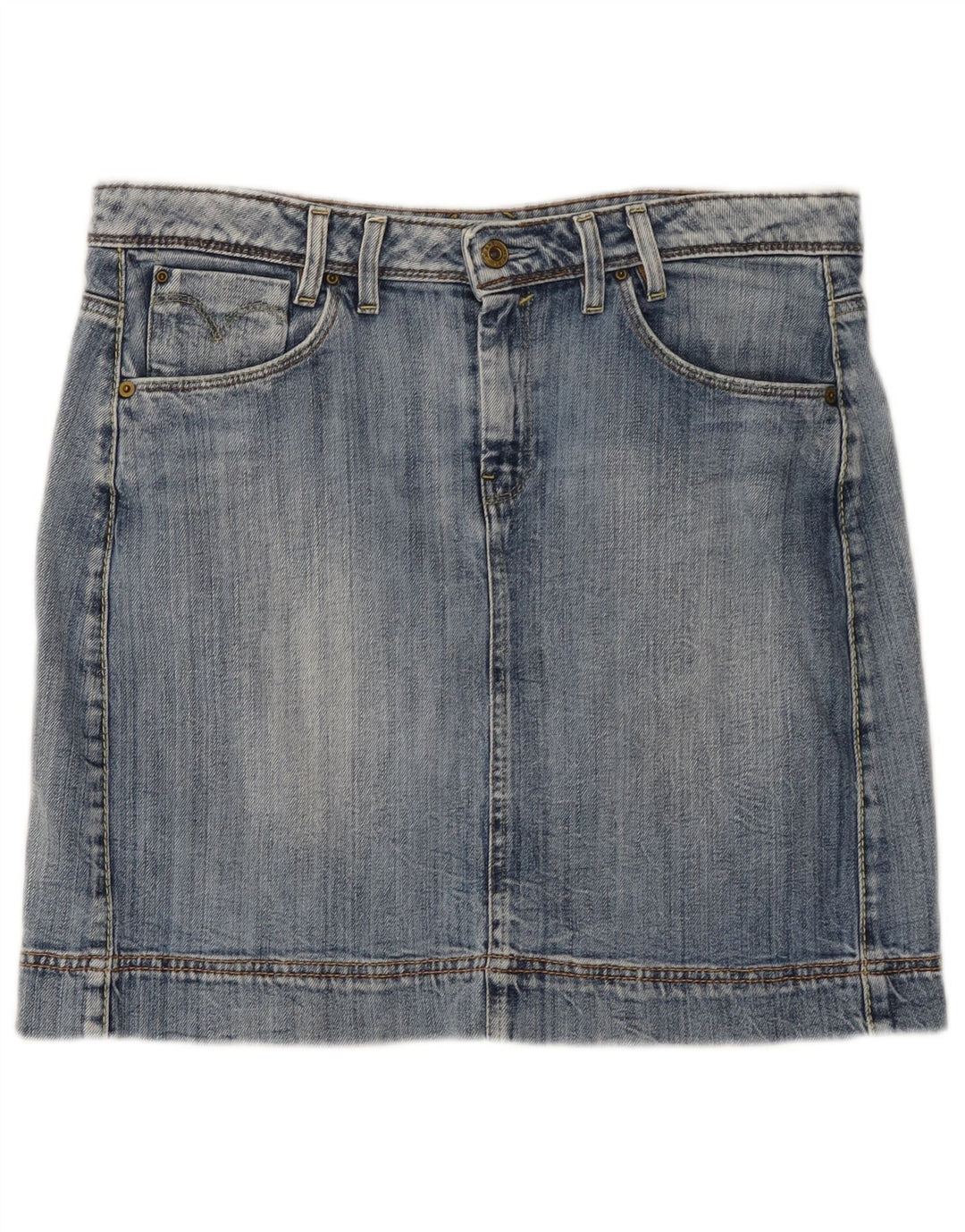 Γυναικεία Μίνι Τζιν Φούστα LEVI'S Μεγάλη W34 Μπλε Βαμβακερή