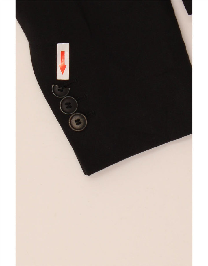 Zara Γυναικείο σακάκι 1 κουμπιού Blazer UK 12 Medium Black