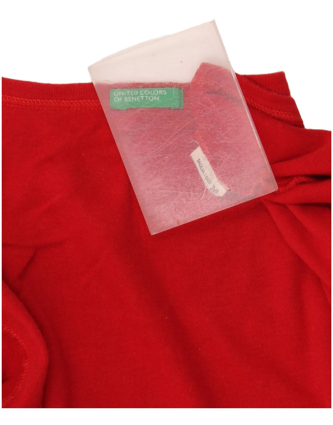 BENETTON Γυναικείο T-Shirt Top UK 14 Medium Red