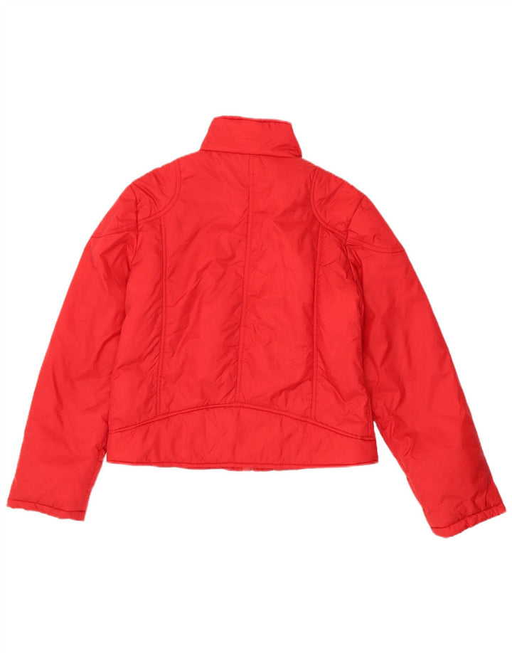 Sasha Γυναικείο Crop Padded Jacket UK 14 Medium Red Polyamide
