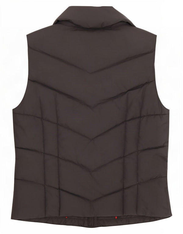 Hollister Γυναικείο padded Gilet UK 12 Medium Grey Polyester