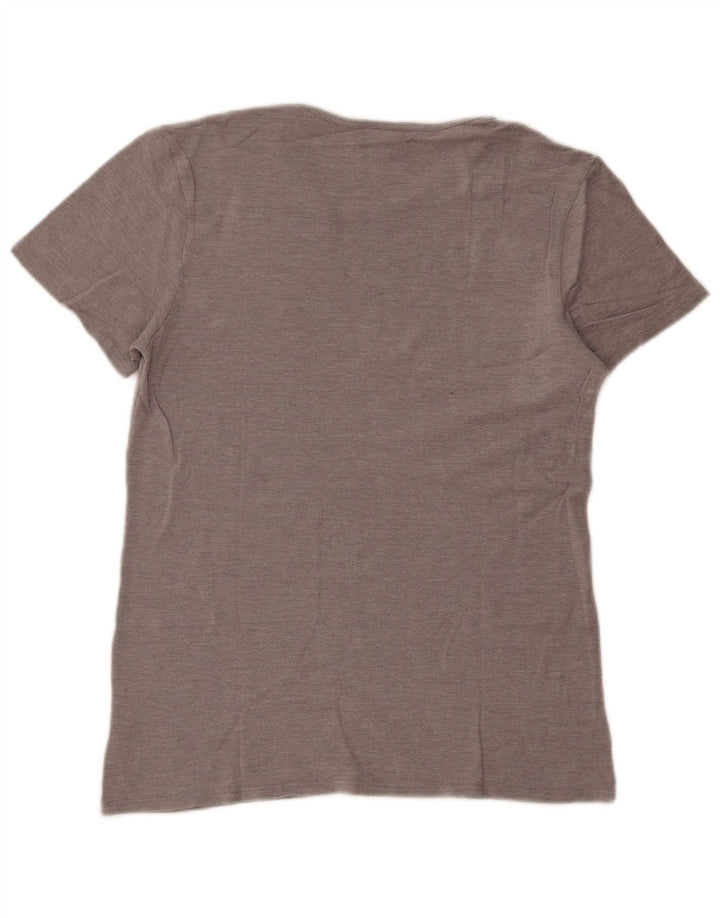 Γυναικείο T-Shirt FILA Top UK 14 Large Grey Modal