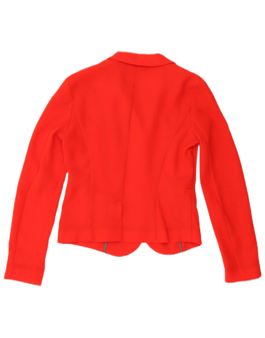 Sisley Γυναικείο μπουφάν blazer UK 10 μικρού πορτοκαλί πολυεστέρα