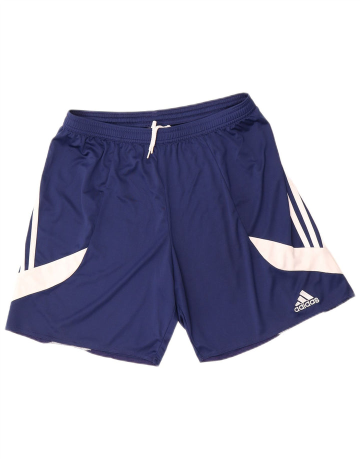 Ανδρικό αθλητικό σορτς Adidas Climalite Μεγάλο μπλε ναυτικό πολύχρωμο πολυεστέρα