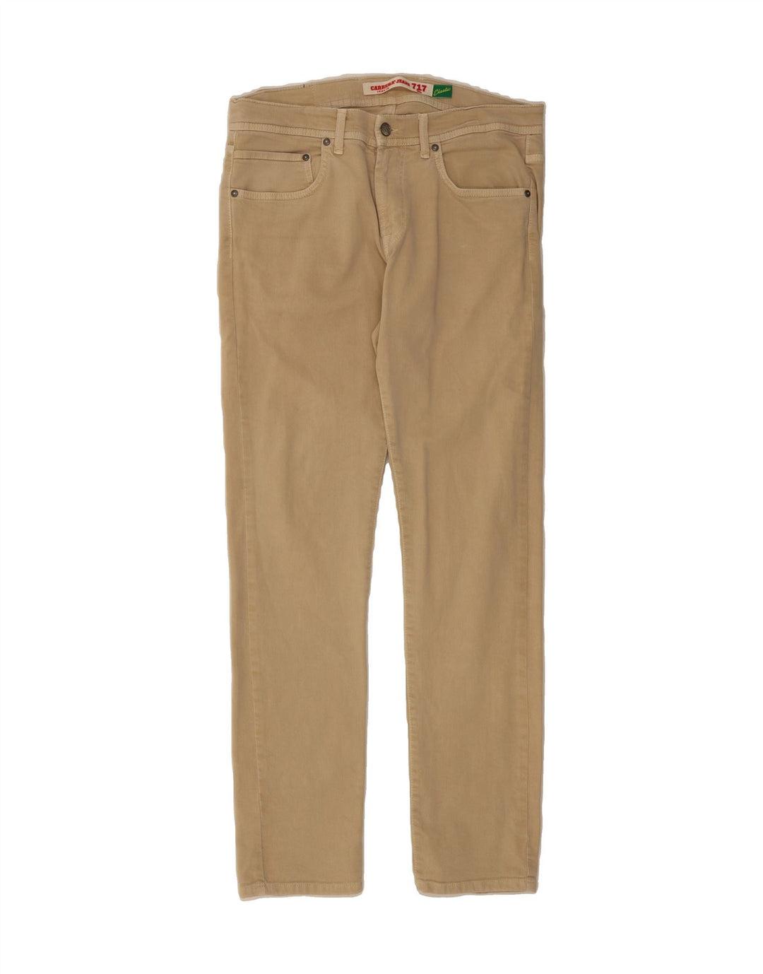 CARRERA Mens 717 Slim Jeans IT 48 Medium W33 L33 Beige Cotton Vintage Carrera and Second-Hand Carrera from Messina Hembry 