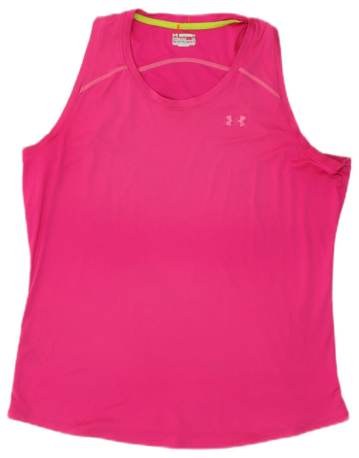 Under Armour Γυναικείο Heat Gear Vest Top UK 18 XL Pink Polyester