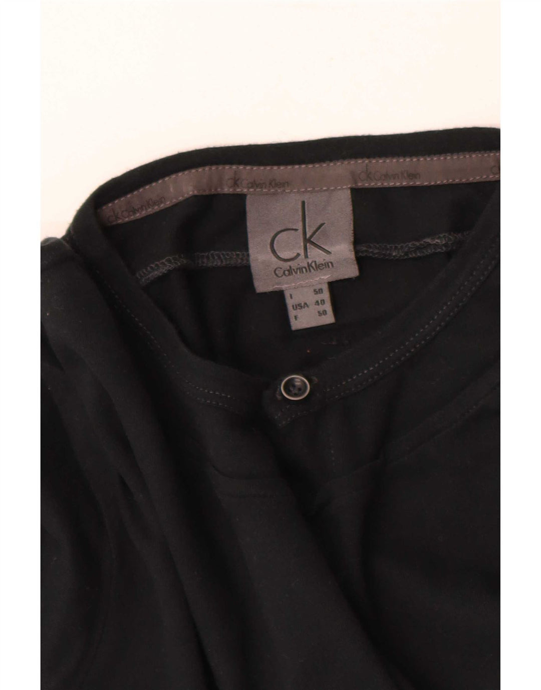 Calvin Klein Jeans Ανδρικό τοπ μακρυμάνικο IT 50 Medium Black