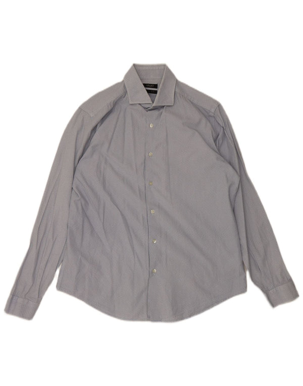 Liu Jo Ανδρικό πουκάμισο Slim Fit Μέγεθος 40 Medium Blue Geometric Cotton
