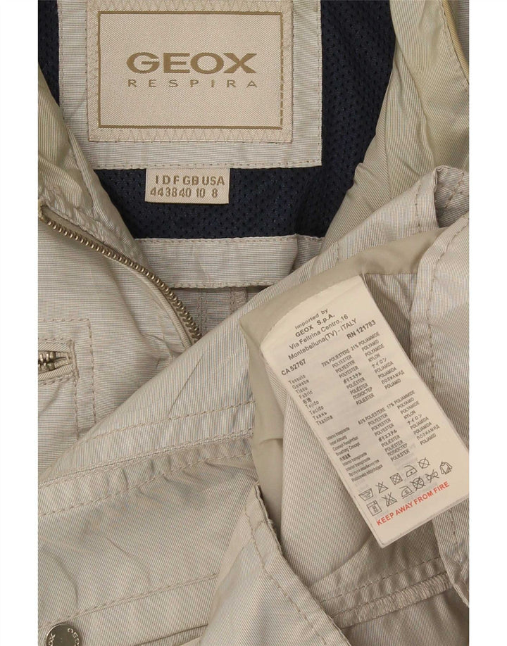 Γυναικείο μπουφάν Geox Bomber UK 10 Small Grey Polyester