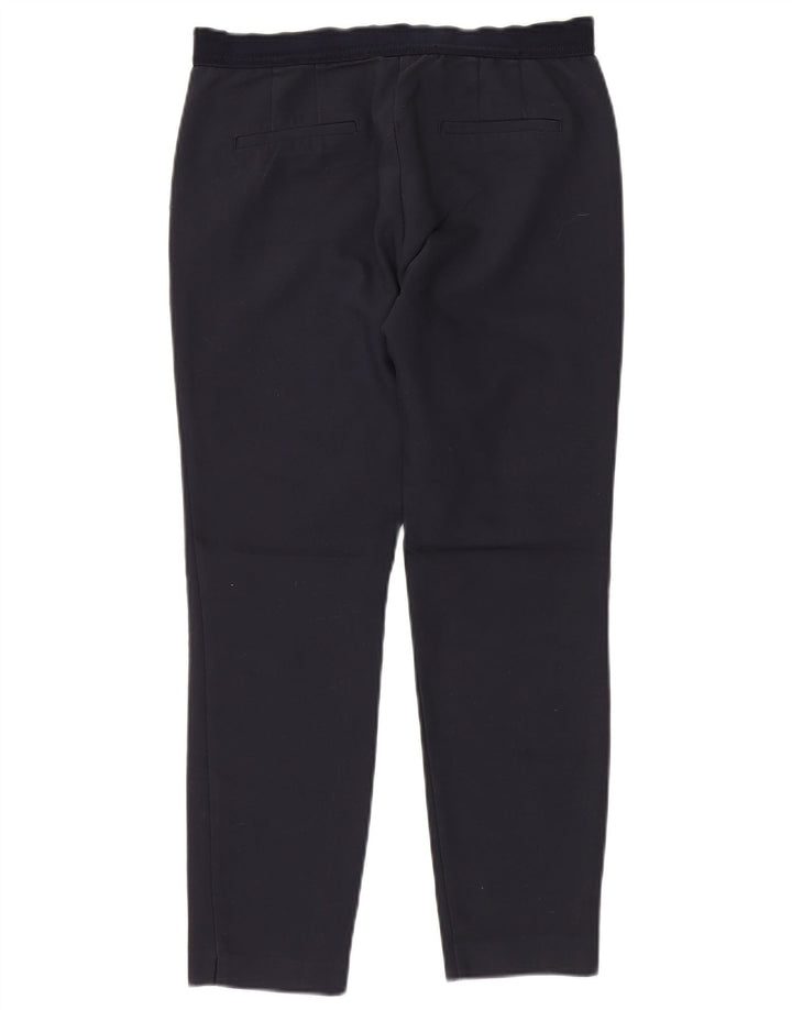 ZARA Γυναικείο Slim παντελόνι Chino Medium W28 L27 Navy Blue Cotton