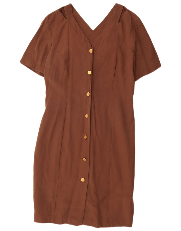 Γυναικείο φόρεμα με θήκη VICINI IT 40 Small Brown Modal