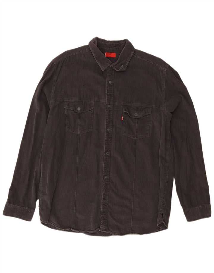 Ανδρικό κοτλέ πουκάμισο Levi's XL Γκρι βαμβακερό