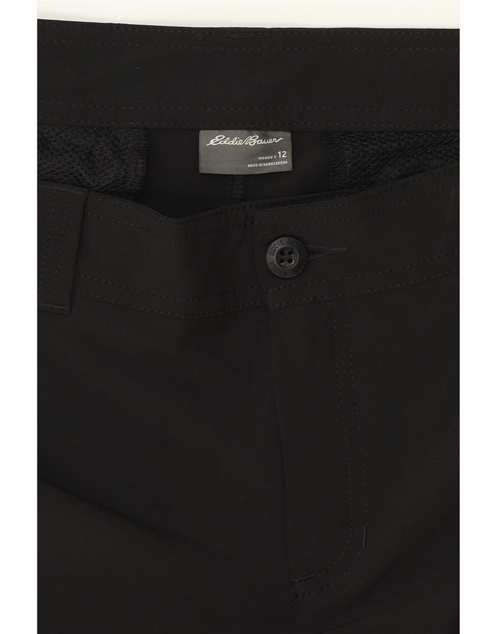 EDDIE BAUER Γυναικείο σορτς Chino US 12 Large W34 Μαύρο πολυεστέρα