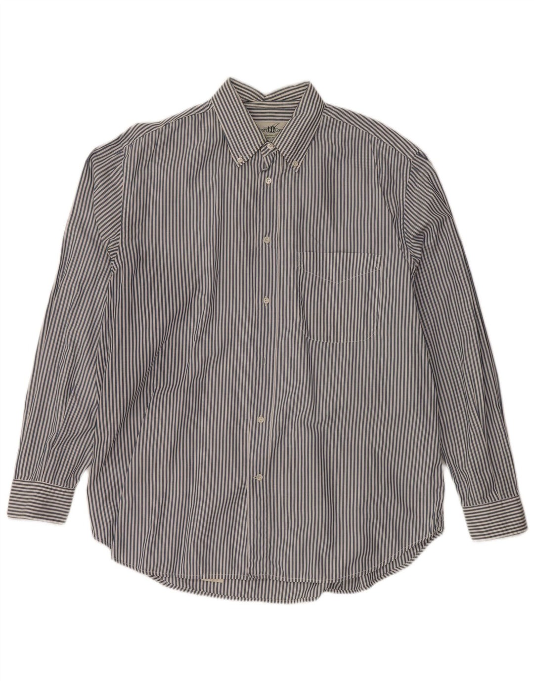 Ανδρικό πουκάμισο HENRY COTTONS Νέες 43 XL Navy Blue Pinstripe Cotton