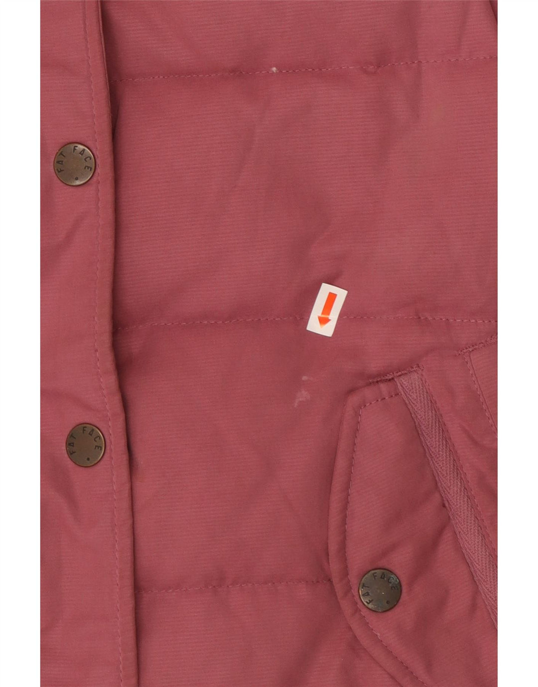 Fat Face Γυναικείο Sherpa Oversized Gilet UK 10 Small Pink Polyester