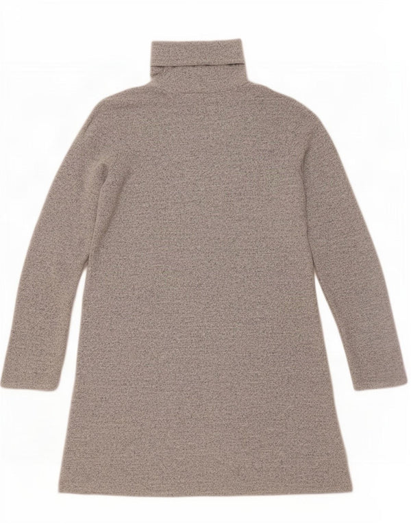 Zara γυναικείο μακρυμάνικο φόρεμα UK 10 Small Grey Flecked Polyester
