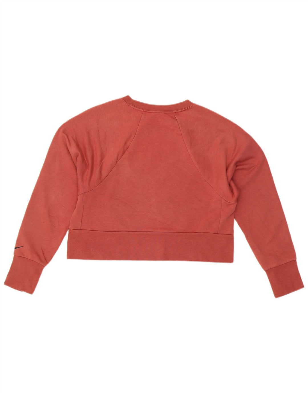 Γυναικεία NIKE Dri Fit Oversized γραφικό φούτερ Jumper UK 6 XS Red Cotton