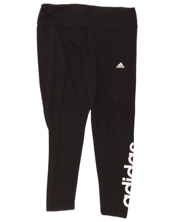 Γυναικείο Γραφικό Κολάν Adidas UK 20/22 XL Μαύρο βαμβακερό