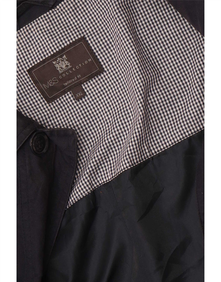 Ανδρικό πανωφόρι Marks & Spencer UK 44 2XL Navy Blue