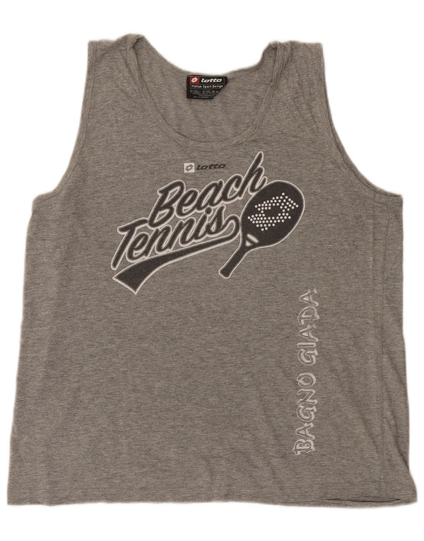 Ανδρικό γραφικό γιλέκο Lotto Top Medium Grey Flecked