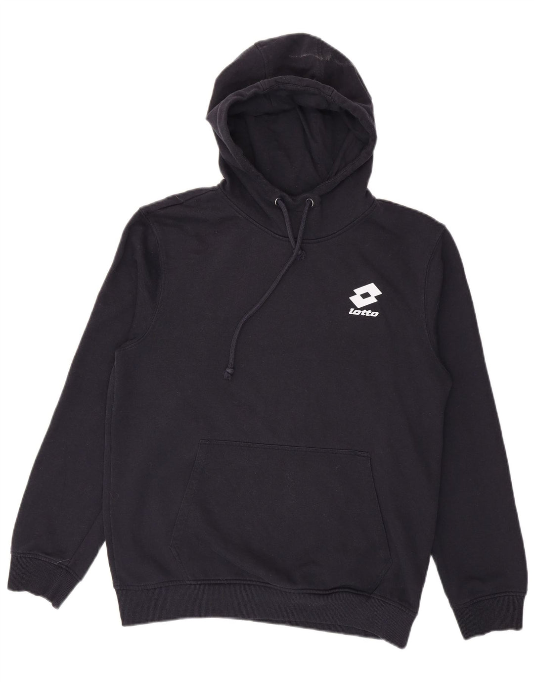 Lotto Mens Hoodie Jumper Medium Navy Blue Cotton