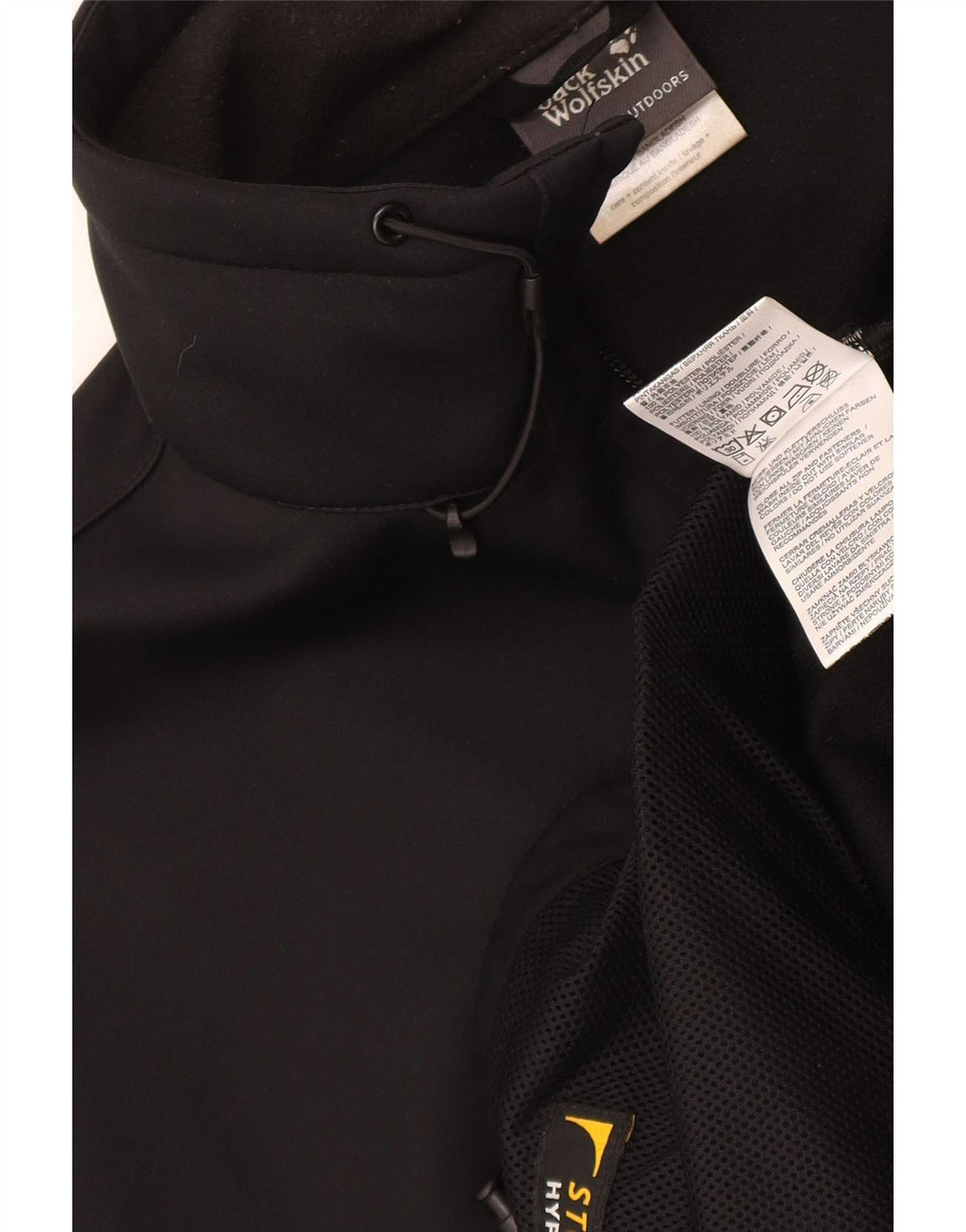 Jack Wolfskin Ανδρικό Ανεμοδράστη Μπουφάν UK 48 2XL Μαύρο Πολυεστέρας