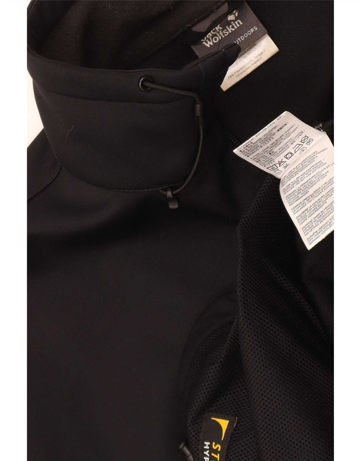 Jack Wolfskin Ανδρικό Ανεμοδράστη Μπουφάν UK 48 2XL Μαύρο Πολυεστέρας