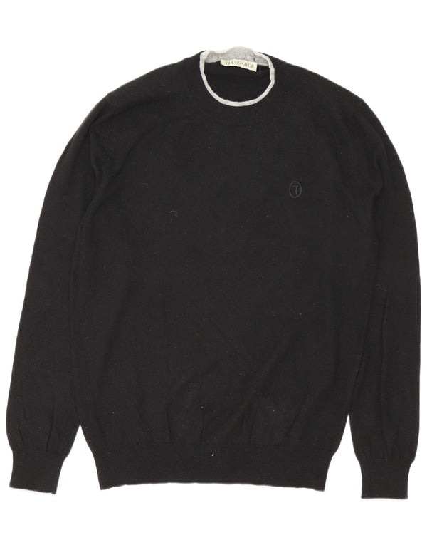 Ανδρικό πουλόβερ Trussardi Crew Neck Jumper XL Μαύρο Πολυαμίδιο