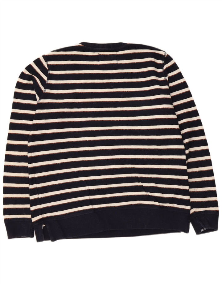 Fat Face Γυναικεία φούτερ Jumper UK 14 Medium Navy Blue ριγέ Ναυτικό