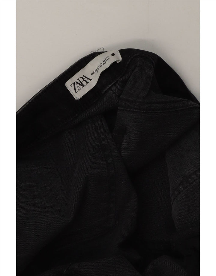 Zara Γυναικείο Τζιν μποτάκι EU 42 Large W32 L29 Μαύρο