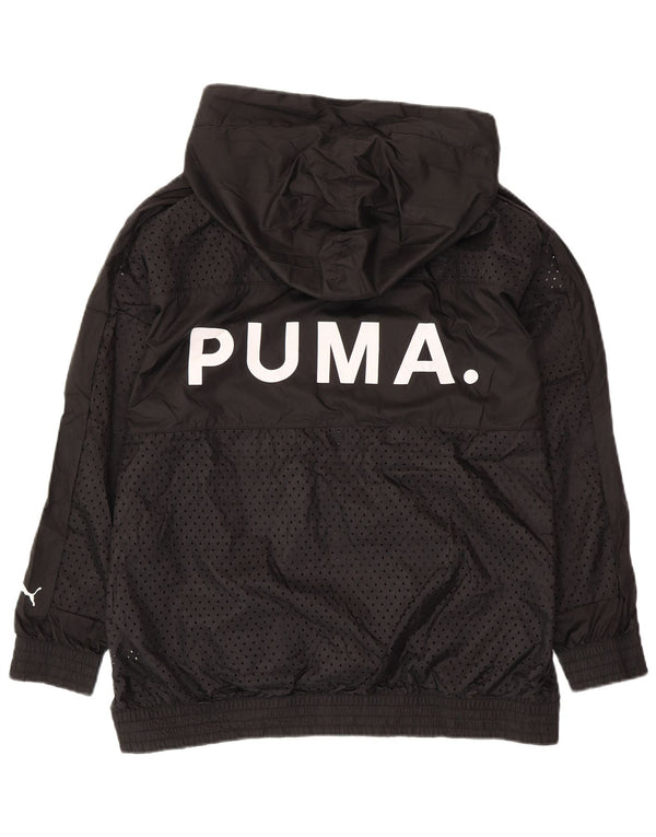 Ανδρική αθλητική φόρμα με κουκούλα PUMA Top Jacket μεσαίο μαύρο πολυεστέρα