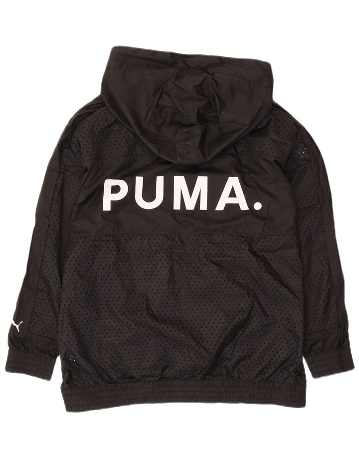 Ανδρική αθλητική φόρμα με κουκούλα PUMA Top Jacket μεσαίο μαύρο πολυεστέρα