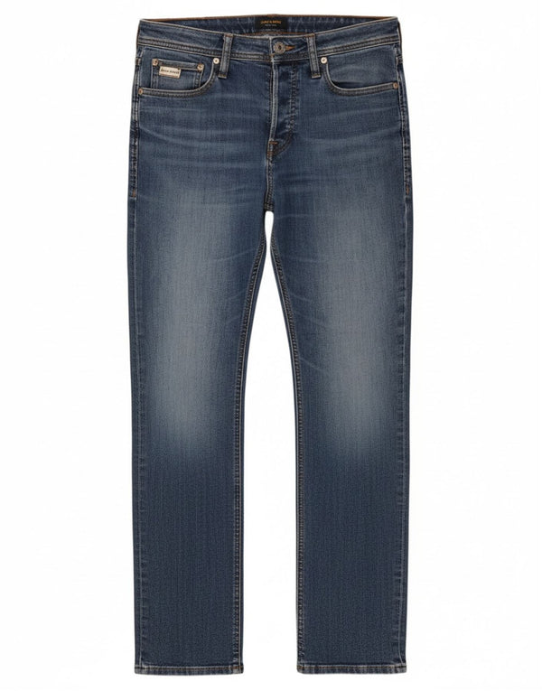 Jack & Jones Ανδρικό τζιν ίσιο W30 L32 Μπλε βαμβακερό