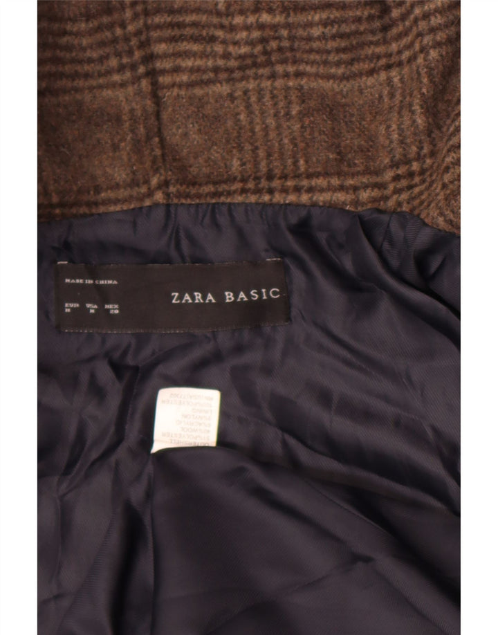 Zara Γυναικείο Ανοιχτό Bomber Jacket με κουκούλα UK 14 μεσαίου καφέ από πολυεστέρας