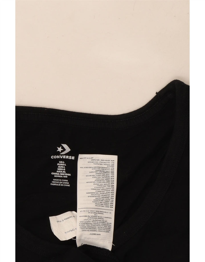 Ανδρικό γιλέκο CONVERSE Top Large Μαύρο Βαμβακερό