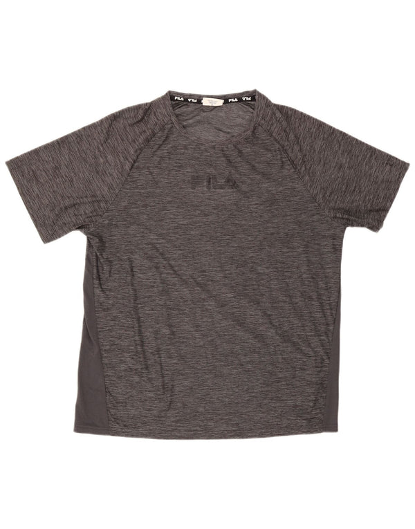 Ανδρικό T-Shirt Fila Top Large Grey Flecked Polyester