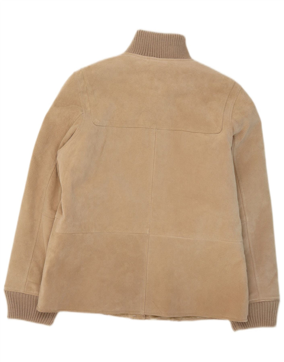 Castro Γυναικείο Suede Bomber Jacket UK 14 Large Beige Leather