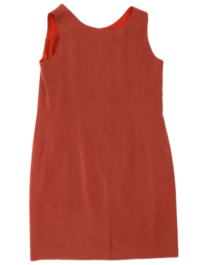 Vintage γυναικείο σετ 1 κουμπιού 2 τεμαχίων UK 16 μεγάλο πολυεστέρα μπορντό