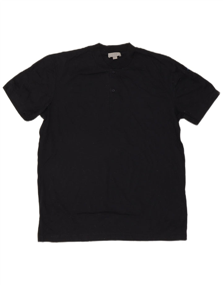 Ανδρικό T-Shirt Cos Top από μεσαίο μπλε ναυτικό βαμβακερό
