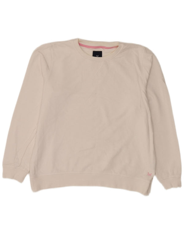 Crew Clothing Γυναικεία φούτερ Jumper UK 16 Large White Cotton