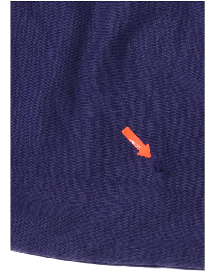 Adidas Ανδρικό φούτερ με κουκούλα, μεσαίο μπλε βαμβακερό