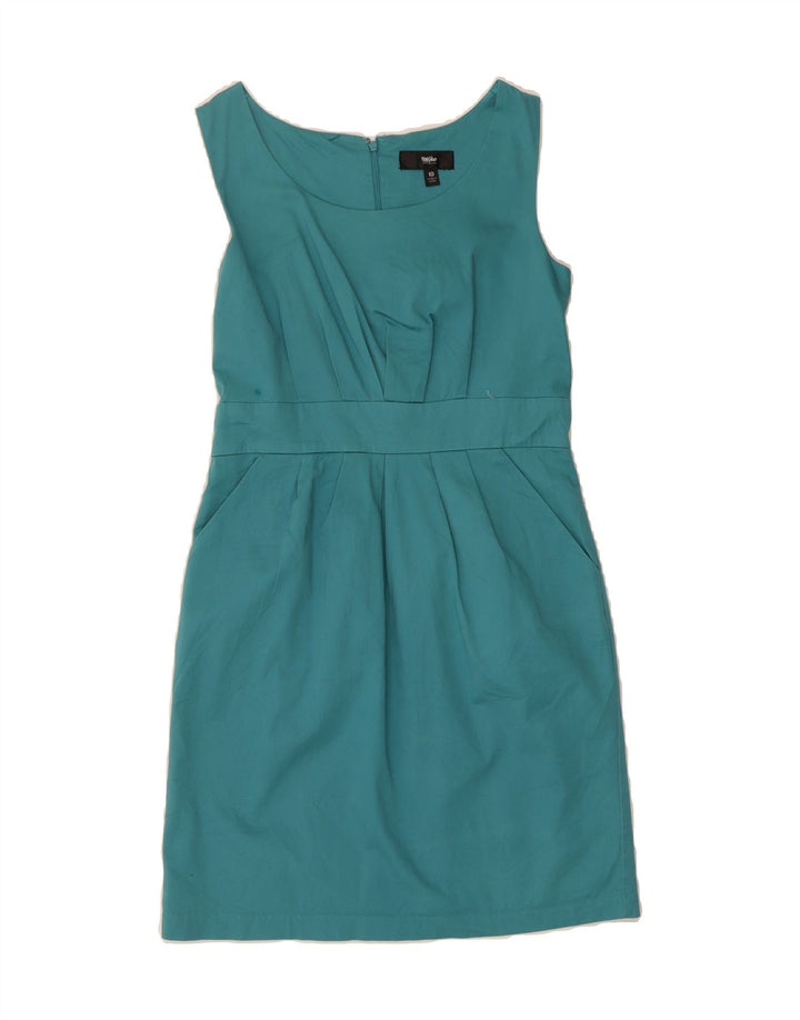 MOSSIMO Womens Sleeveless Sheath Dress US 10 Large Blue Cotton Vintage Mossimo and Second-Hand Mossimo from Messina Hembry 